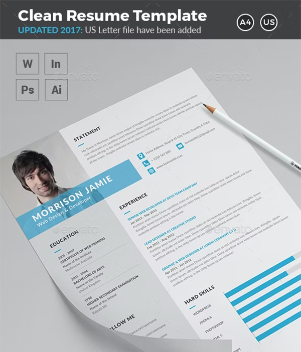 Clean Resume Template Clean Resume Template