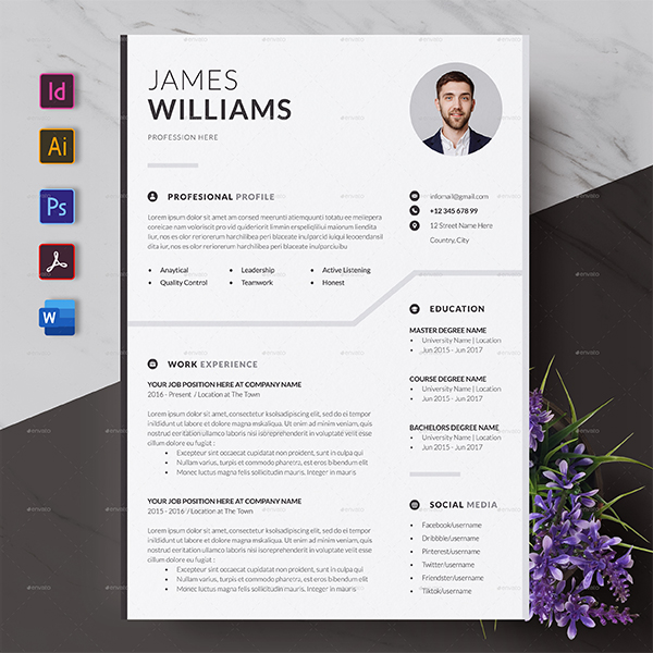 Simple Resume CV Templates