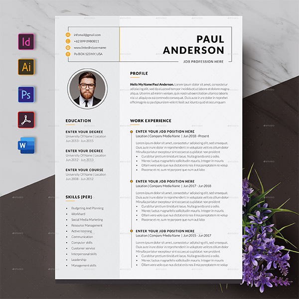 Modern Resume CV Template
