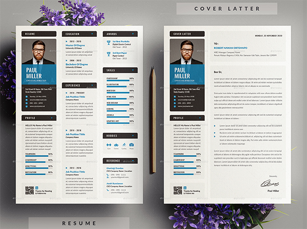 Resume Photoshop CV Template