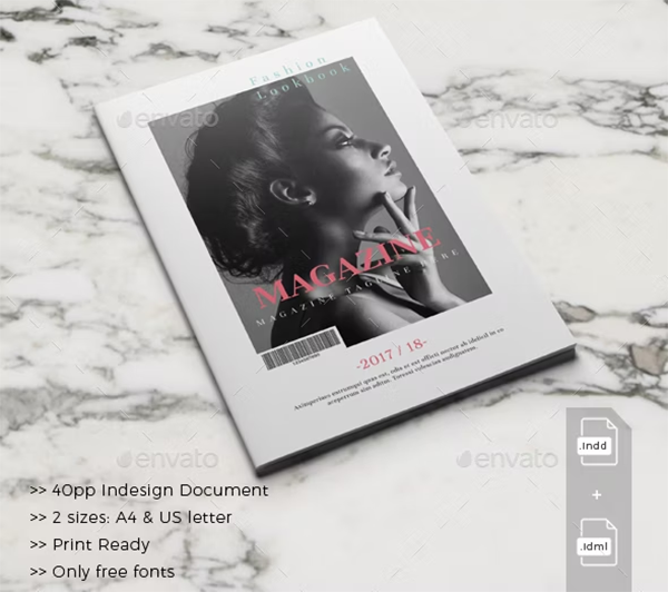 Catalogue Fashion Magazine Design Template