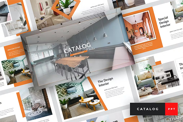 Catalog Furniture PowerPoint Template Catalog Furniture PowerPoint Template