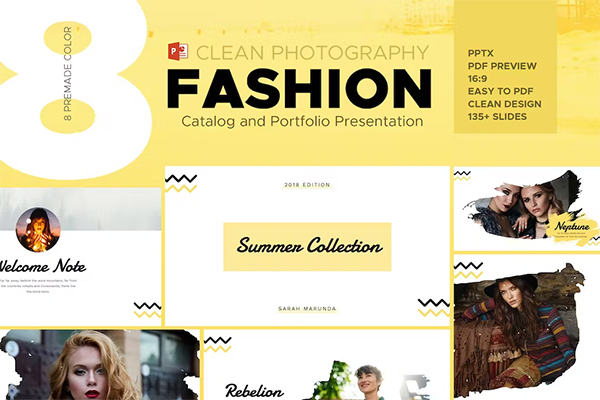 Minimal Fashion Catalog & Photography Powerpoint Minimal Fashion Catalog & Photography Powerpoint