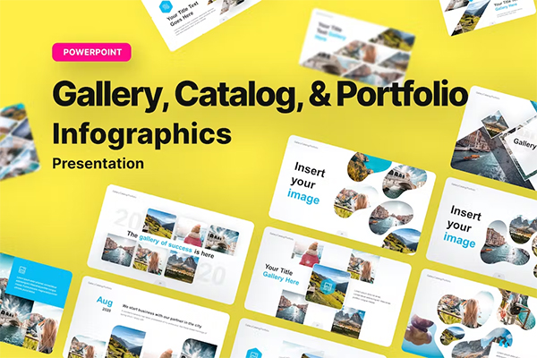 Gallery Catalog & Portfolio PowerPoint Template Gallery Catalog & Portfolio PowerPoint Template