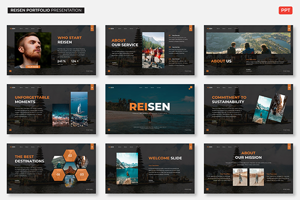 Reisen Traveling Presentation Template Reisen Traveling Presentation Template