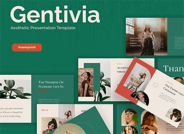 Gentivia Aesthetic Powerpoint Template Gentivia Aesthetic Powerpoint Template