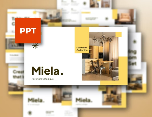 Miela Furniture Catalogue Power Point Presentation Template Miela Furniture Catalogue Power Point Presentation Template