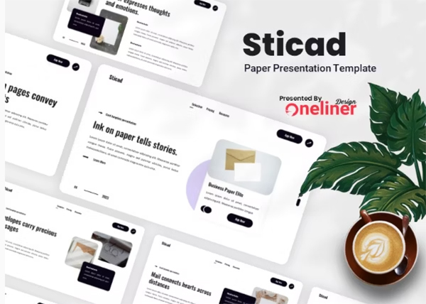 Sticad Paper Business Keynote Template Sticad Paper Business Keynote Template