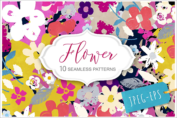 Wedding Flower Seamless Patterns Wedding Flower Seamless Patterns
