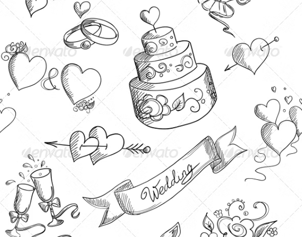 Wedding Vector Pattern Template Wedding Vector Pattern Template