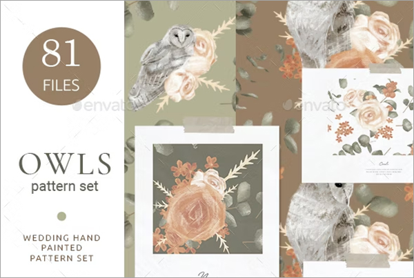 Wedding Vintage Pattern Set Wedding Vintage Pattern Set
