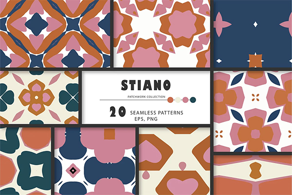 Stiano Geometric Seamless Patterns Template
