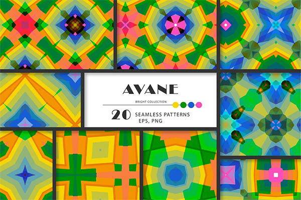 Avane Geometric Seamless Patterns