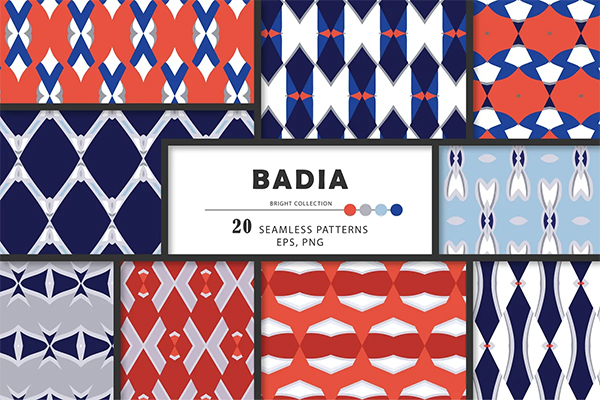 Badia Geometric Seamless Patterns
