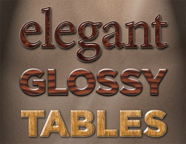 Professional Wood PSD Styles