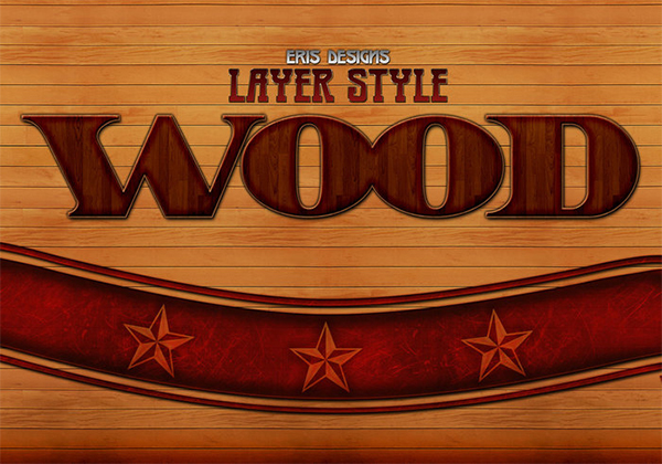 Free Wood PSD Layer Styles