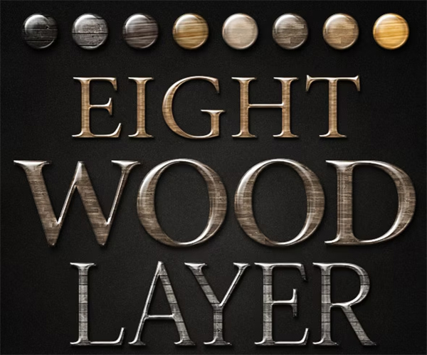 Wood Smooth Glossy Elegant Layer Styles