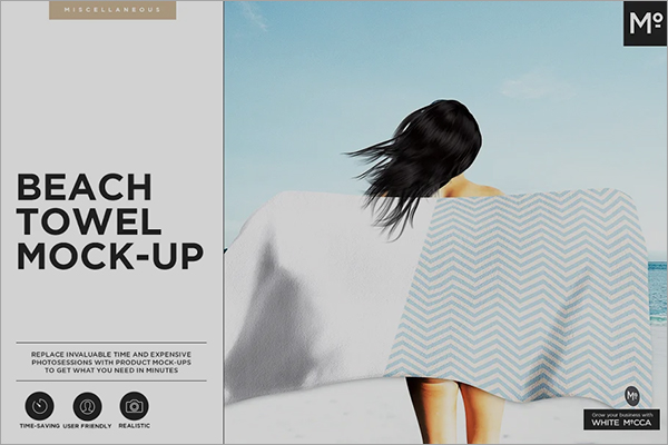 Beach Towel Mock-up Design