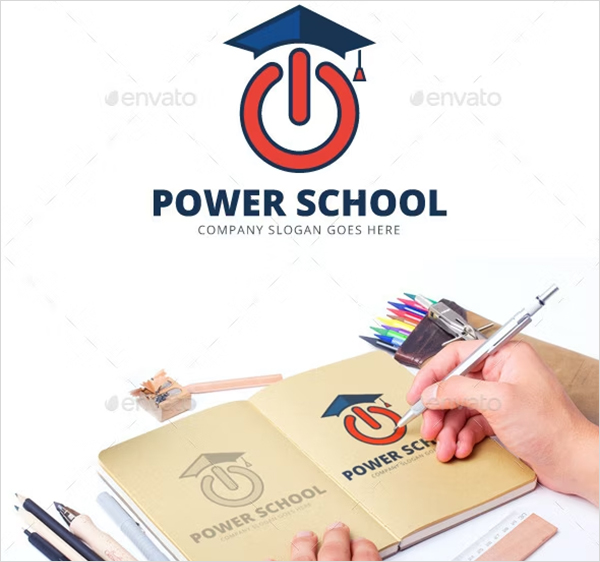 Power School Logo Template