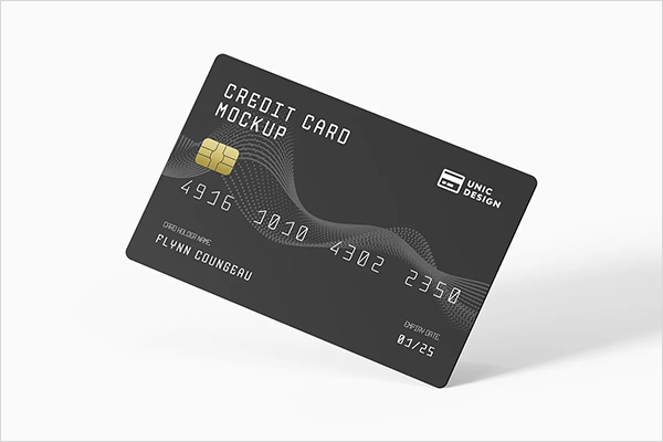Credit Card Adobe Photoshop Mockup