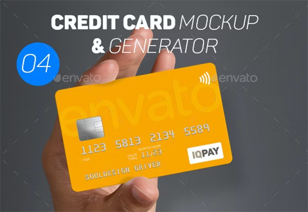 Bank Credit Card Mockup