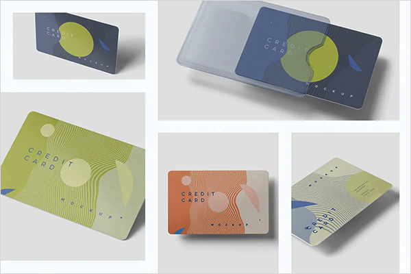 Credit Card Adobe Photoshop Mockups