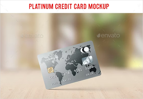 Platinum Credit Card Mockup