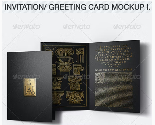 Invitation & Greeting Card Mockup PSD Pack