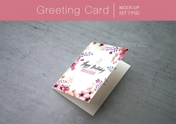 Greeting Card Mockups Template