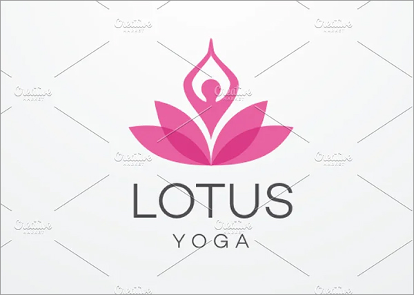 Lotus Adobe Illustrator Yoga Logo 
