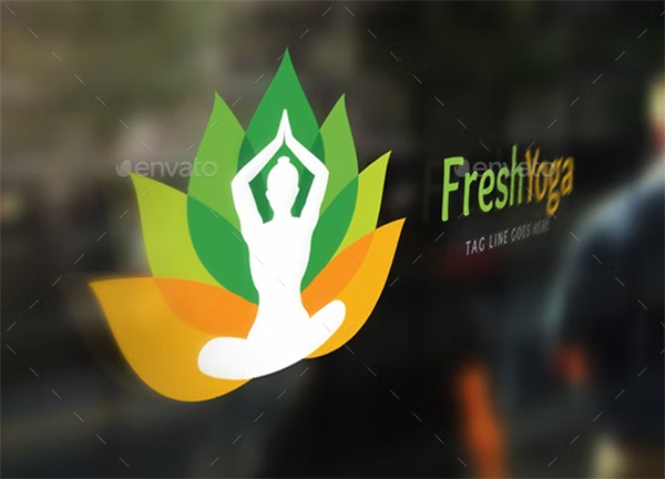 Yoga Logo PSD Design