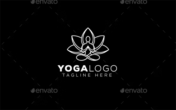Yoga Illustrator Logo Template