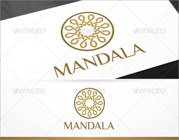 Mandala Yoga Logo Template