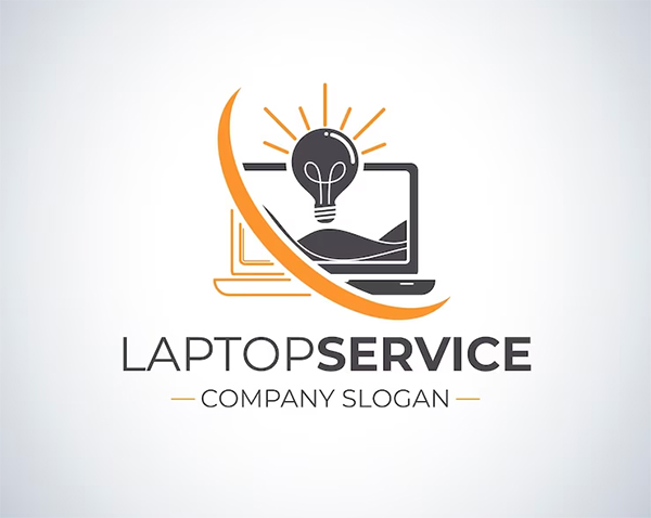 Free PSD Computer Logo Template