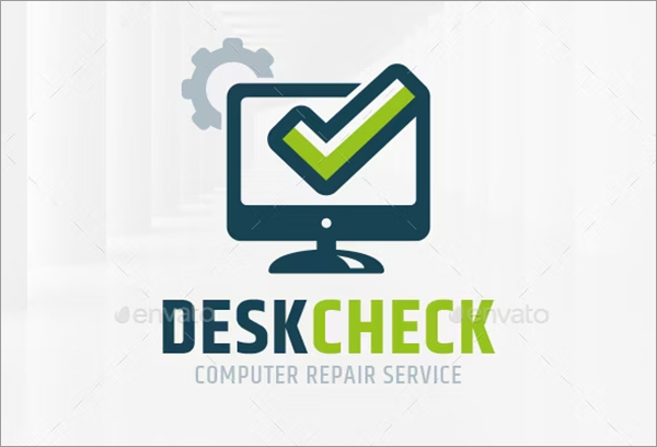 Computer Check Logo Template