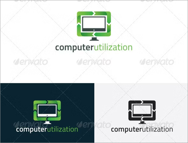 Computer Utilization Logo Template