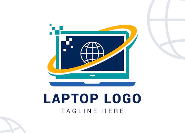 Computer Free PSD Logo Template