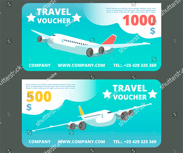Gift Travel Voucher Travelling Promo Card