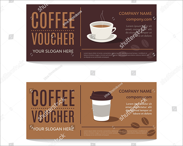 Coffee Vector Voucher Discount Design
