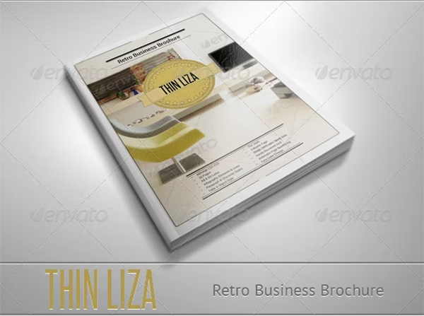 Thin Liza Retro Business Brochure