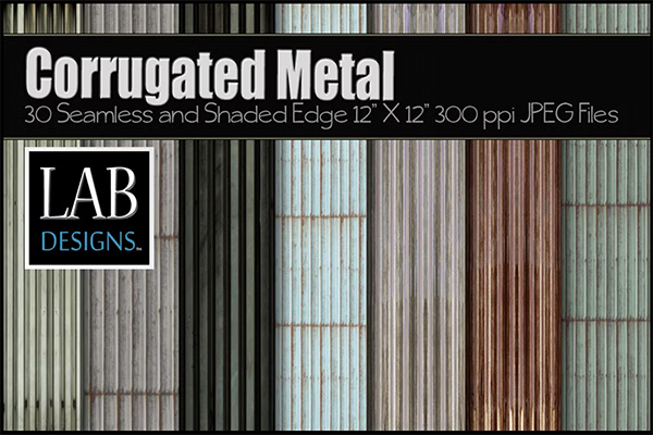 Corrugated Steel Metal Textures Template Corrugated Steel Metal Textures Template