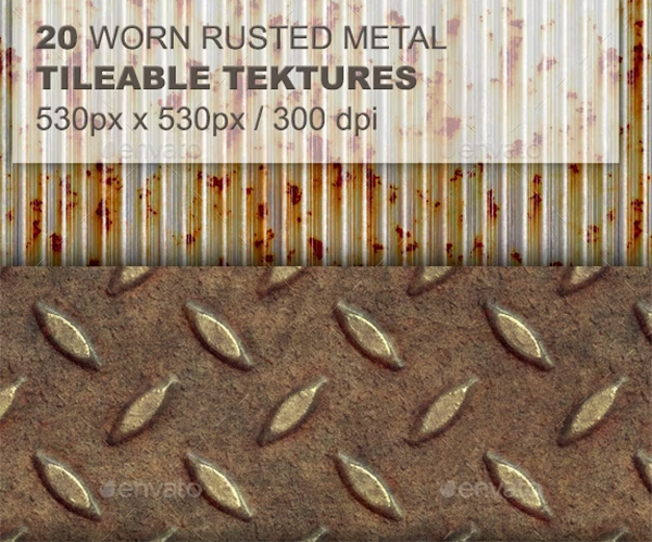 Worn Rusted Metal Tileable Textures Worn Rusted Metal Tileable Textures
