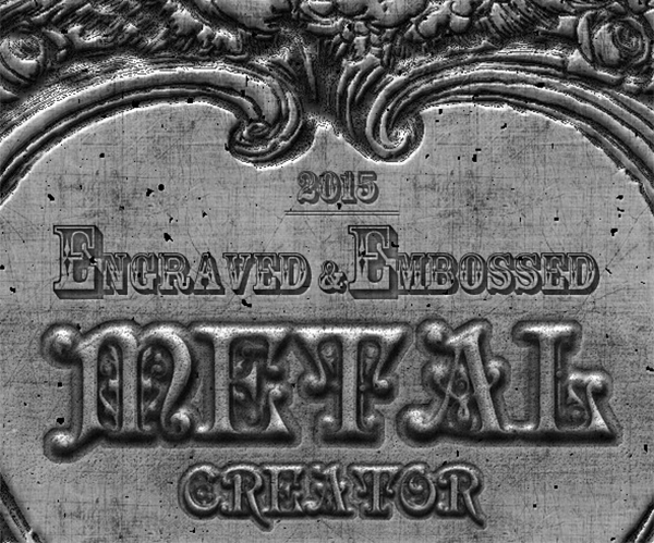 Engraved Metal Photoshop Texture Creator Engraved Metal Photoshop Texture Creator