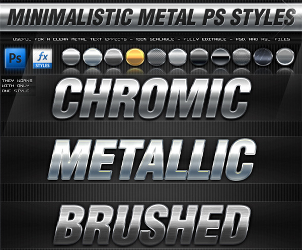 Minimalistic Metal PS Textures Styles Minimalistic Metal PS Textures Styles