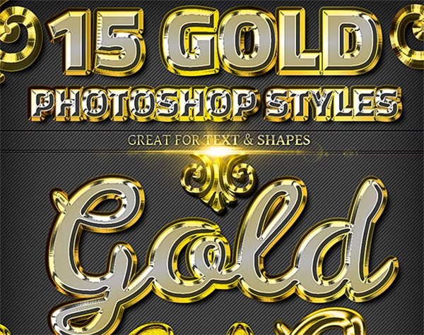 Gold Effect Photoshop Texture Styles Gold Effect Photoshop Texture Styles