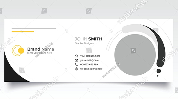 Email Vector Signature Template