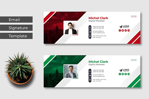 Editable Email Signature Template