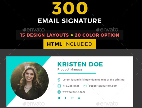 Company Email Signature Template
