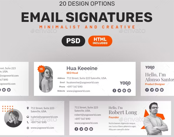 Contact Email Signature Template