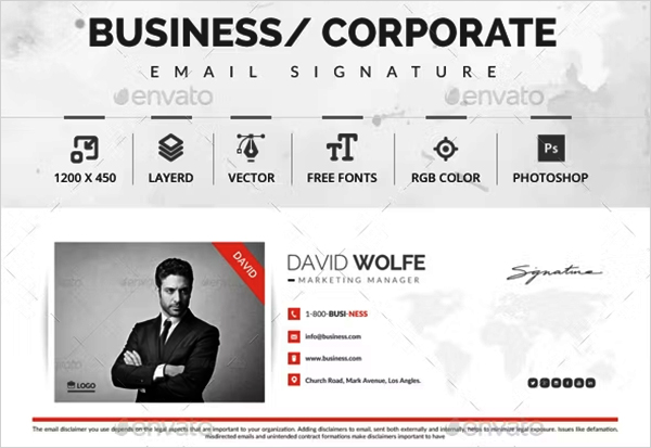 Product Email Signature Template